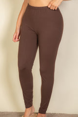 Plus Basic Solid Leggings | Mixtshop LLC