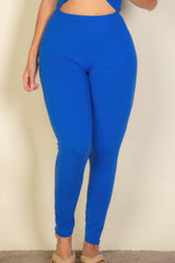 Plus Basic Solid Leggings | Mixtshop LLC