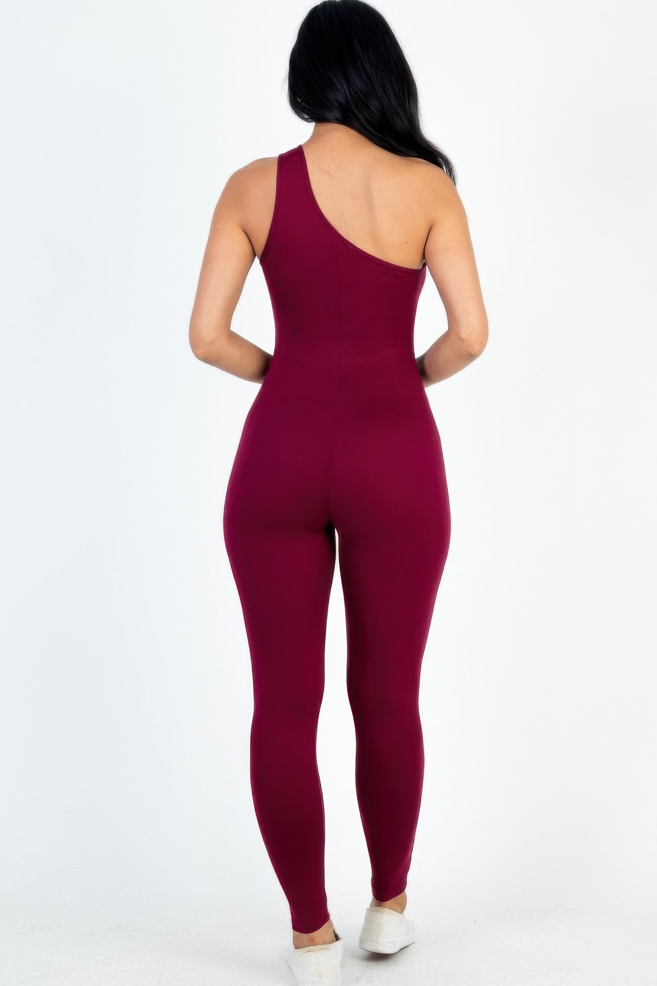 Solid Color One Shoulder Jumpsuit | Mixtshop LLC