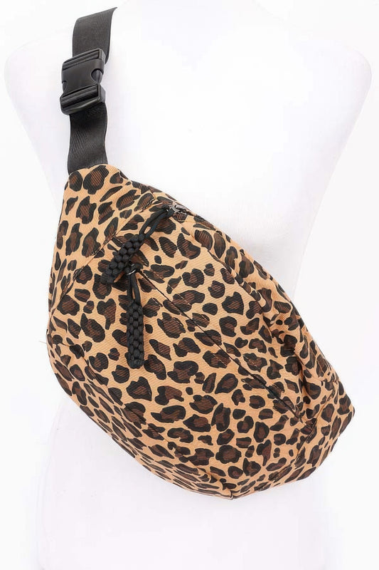 Cotton Canvas Leo Crossbody Bag | Mixtshop LLC