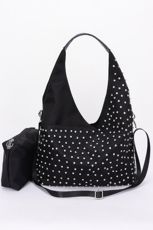 Rhinestone Studded Bindle Bag | Mixtshop LLC