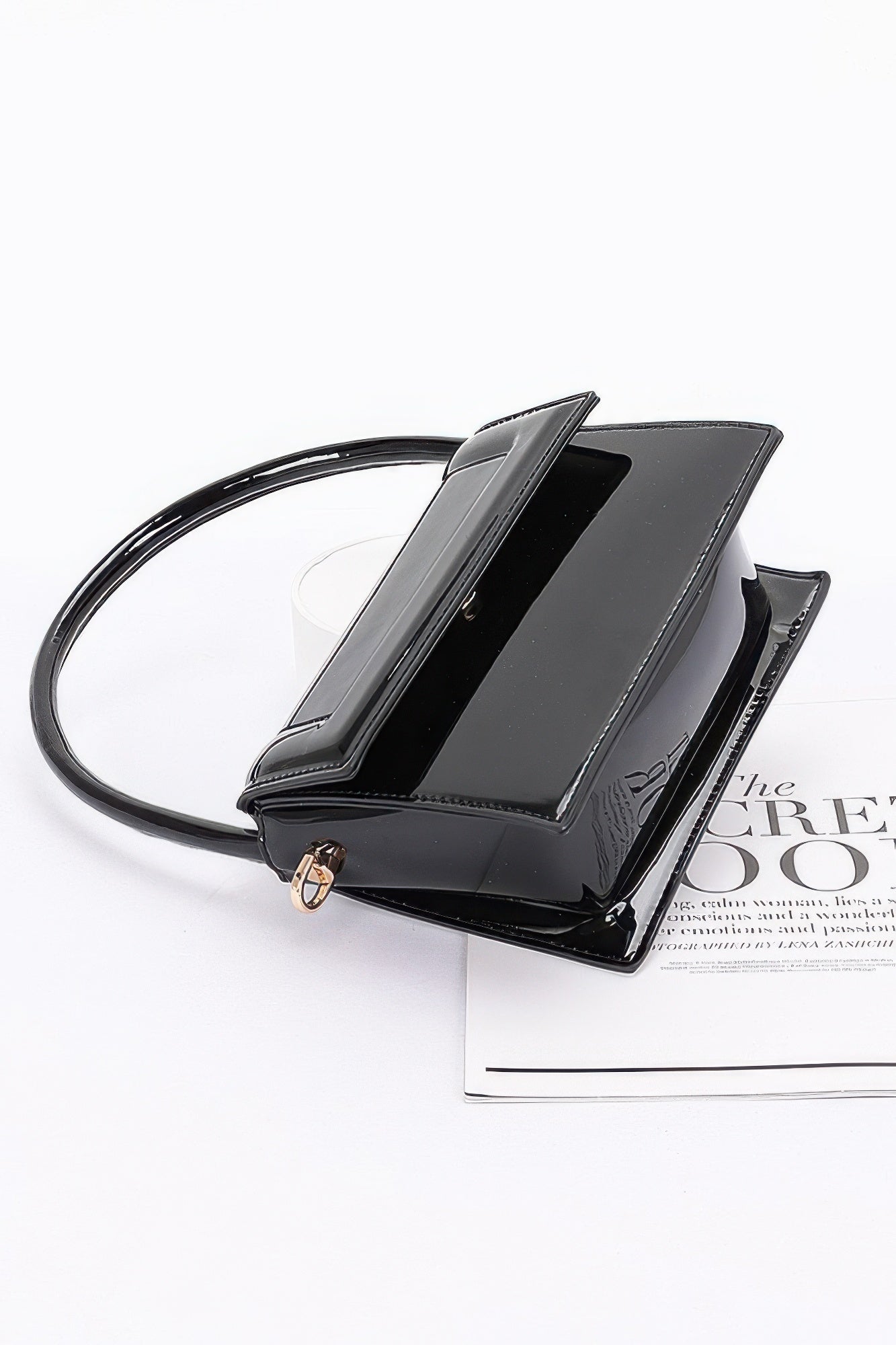 Enamel Top Handle Flap Bag | Mixtshop LLC