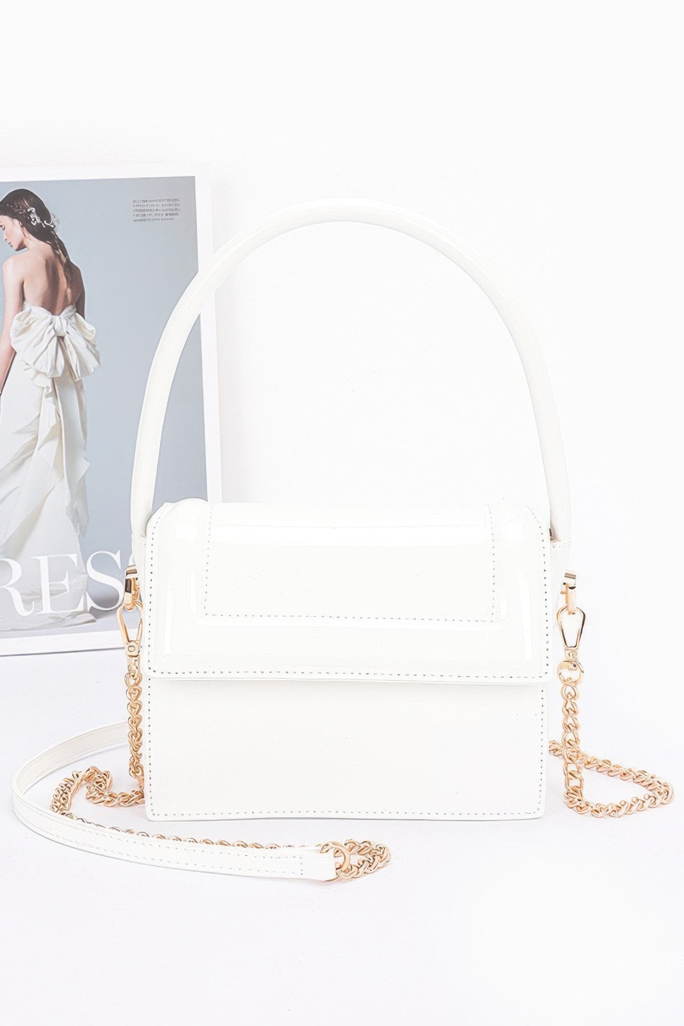 Enamel Top Handle Flap Bag | Mixtshop LLC