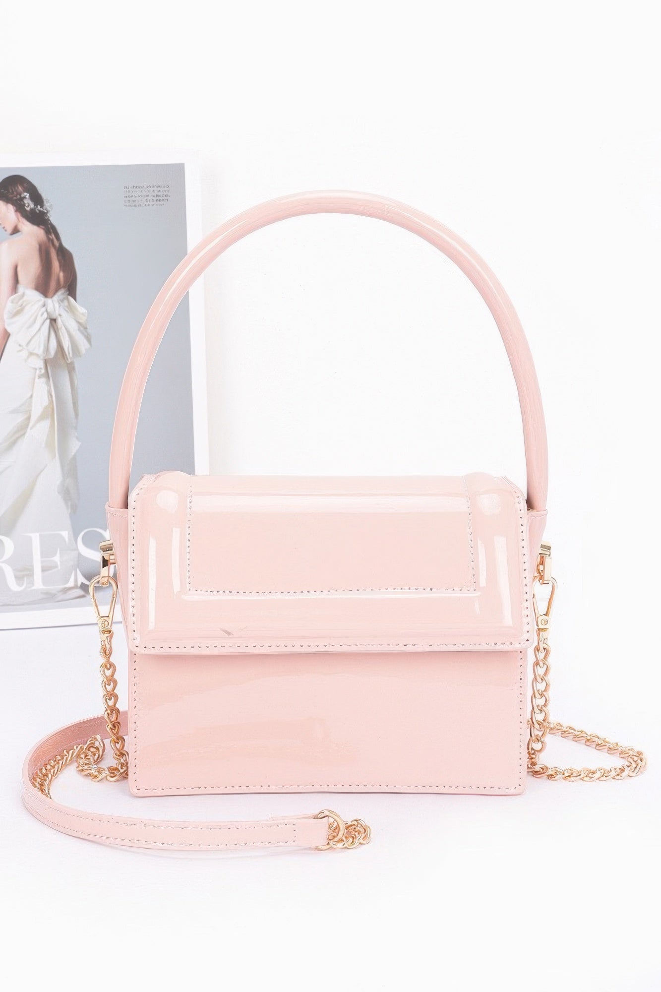 Enamel Top Handle Flap Bag | Mixtshop LLC