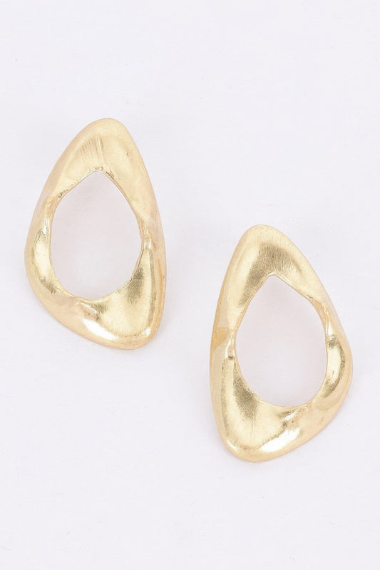 Gold Plated Metal Earring | Mixtshop LLC