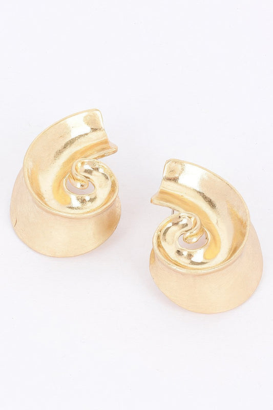 Gold Plated Metal Earring | Mixtshop LLC