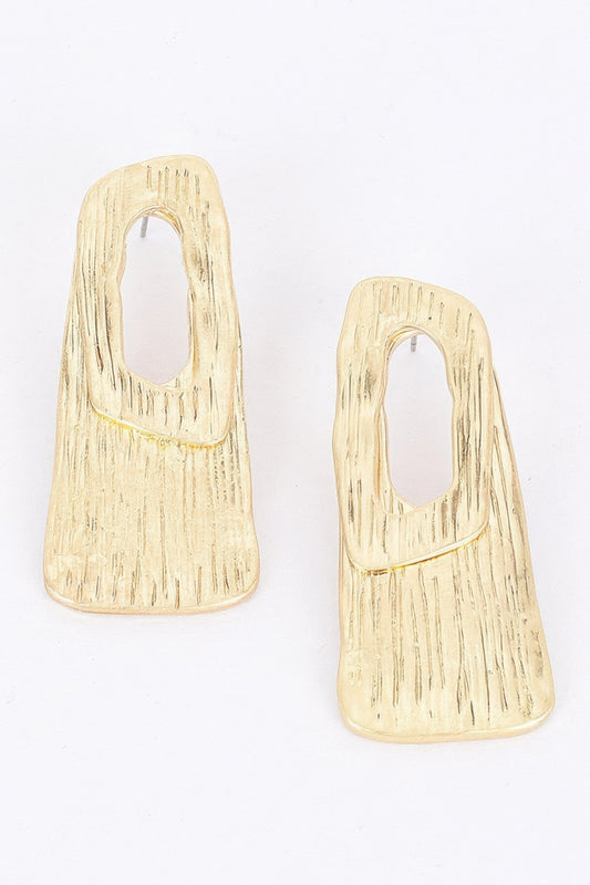 Gold Plated Metal Earring | Mixtshop LLC