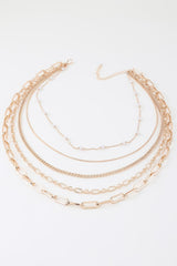 Multi Chain Drop Necklace | Mixtshop LLC