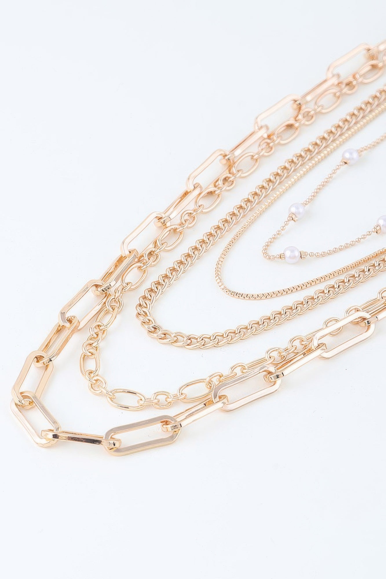 Multi Chain Drop Necklace | Mixtshop LLC