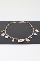 Multi Pearl N Shell Charm Necklace | Mixtshop LLC