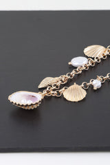 Multi Pearl N Shell Charm Necklace | Mixtshop LLC