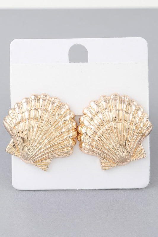 Majestic Clamshell Earrings | Mixtshop LLC