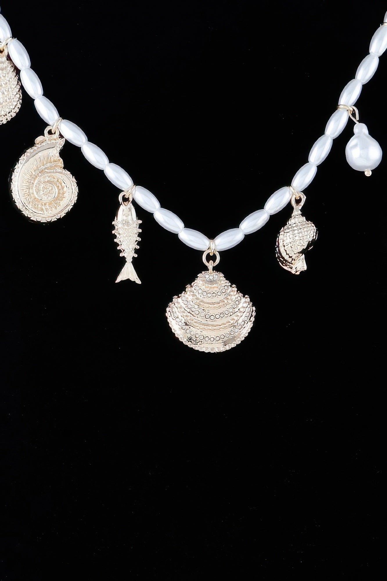 Pearled Under The Sea Charm Necklace | Mixtshop LLC