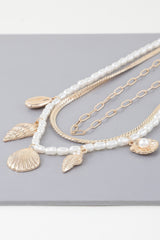 Multi Seashell Charm Necklace | Mixtshop LLC