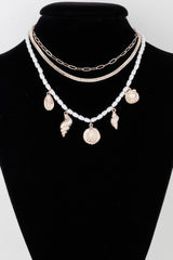 Multi Seashell Charm Necklace | Mixtshop LLC