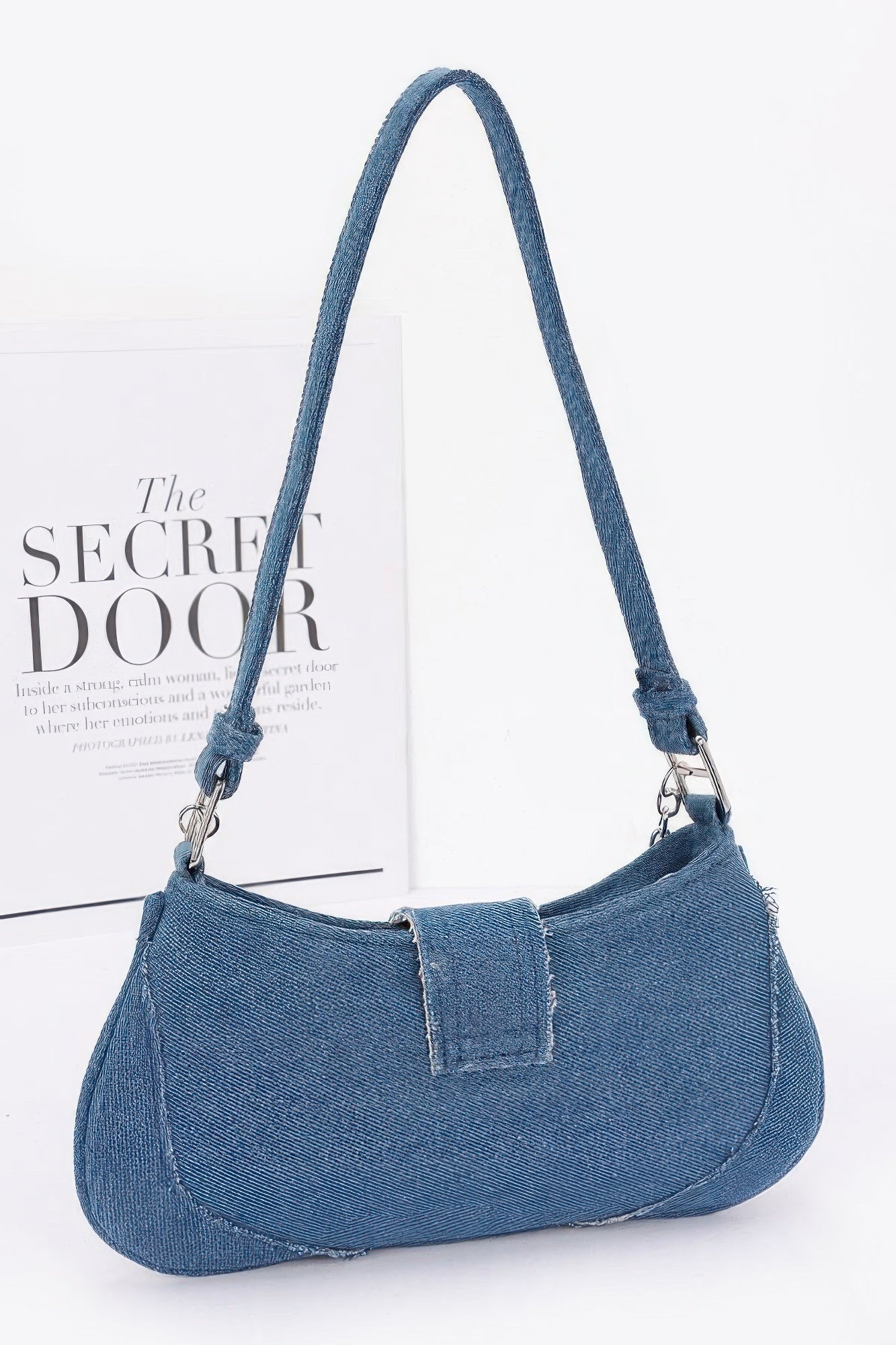 Faux Denim Handle Bag | Mixtshop LLC