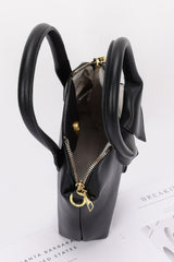 Faux Leather Shirt Style Top Handle Bag | Mixtshop LLC