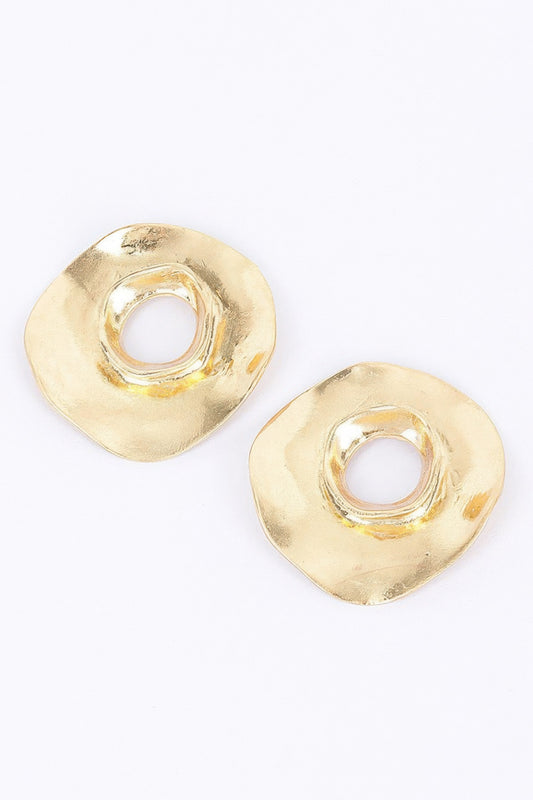 Gold Plated Metal Earring | Mixtshop LLC