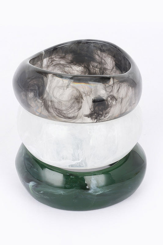 Multi Resin Bangle Bracelet | Mixtshop LLC