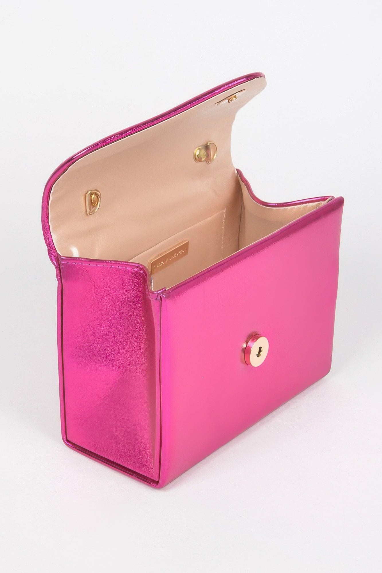 Metallic Metal Handle Crossbody Bag | Mixtshop LLC