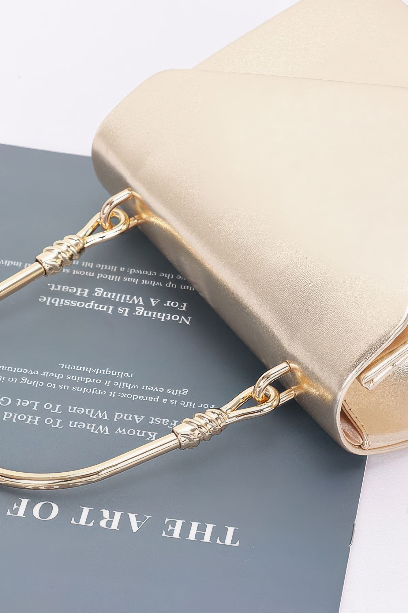 Metallic Metal Handle Crossbody Bag | Mixtshop LLC