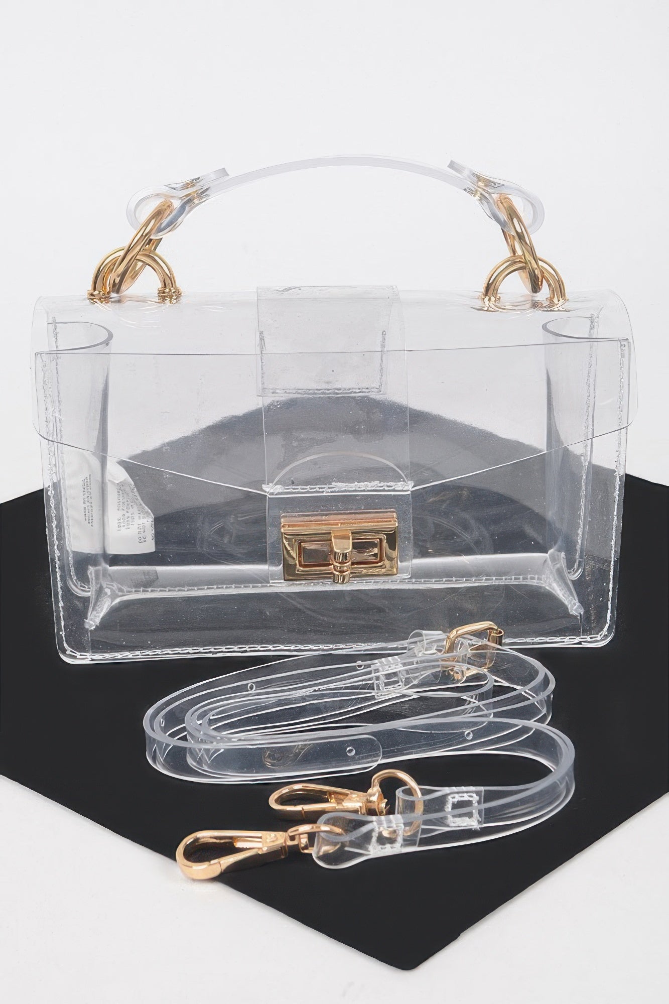 Transparent Top Handle Shoulder Bag | Mixtshop LLC