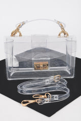 Transparent Top Handle Shoulder Bag | Mixtshop LLC