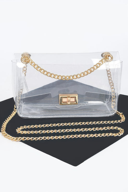 Transparent Flap Crossbody Bag | Mixtshop LLC