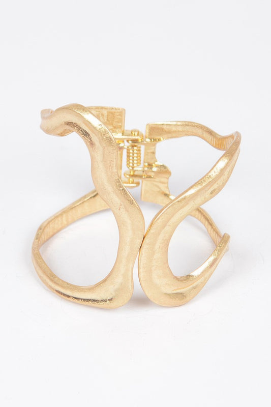 Cast Metal Spring Hinge Cuff | Mixtshop LLC