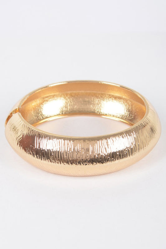 Textured Metal Bangle Bracelet | Mixtshop LLC