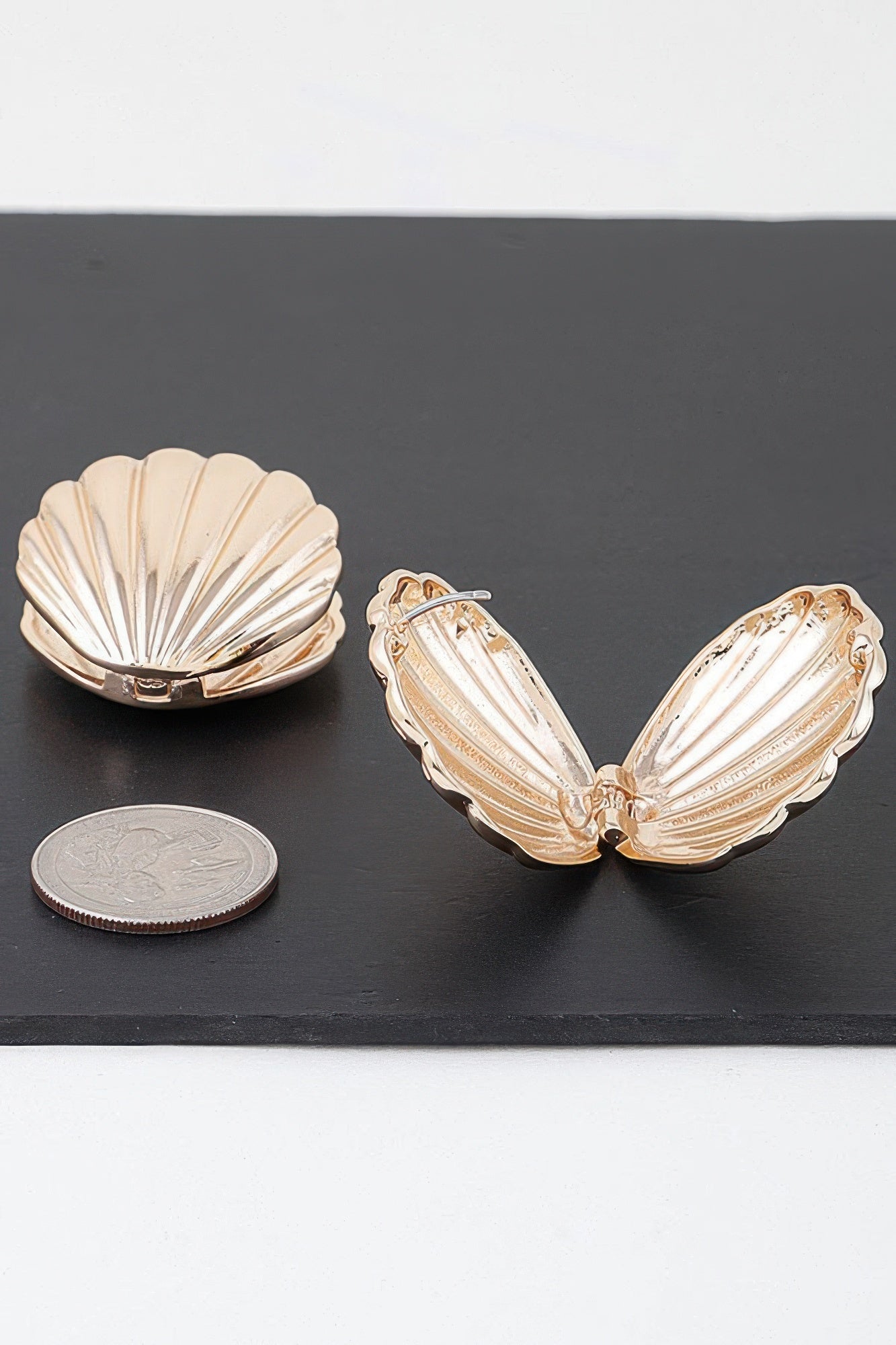 Modern Clam Shell Earrings | Mixtshop LLC