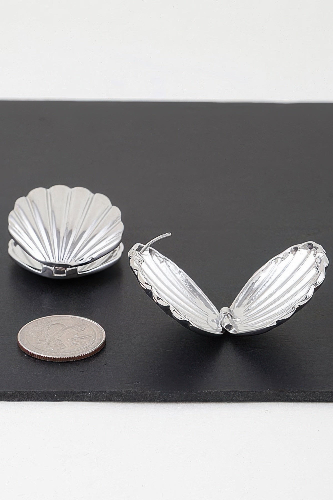 Modern Clam Shell Earrings | Mixtshop LLC