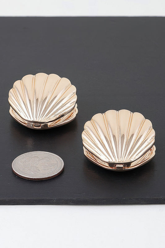 Modern Clam Shell Earrings | Mixtshop LLC