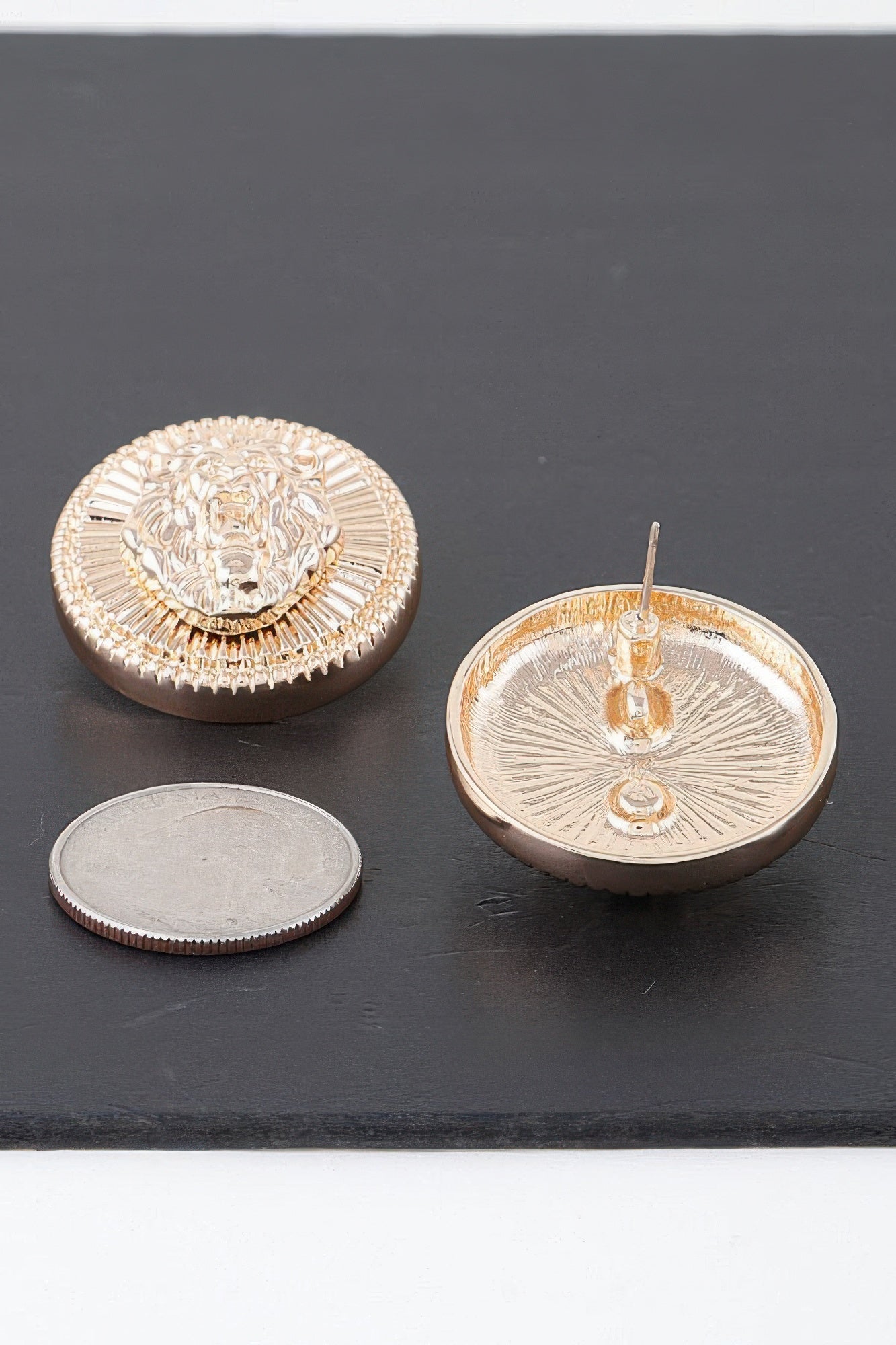 Grand Lion Emblem Earrings | Mixtshop LLC