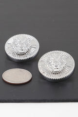 Grand Lion Emblem Earrings | Mixtshop LLC