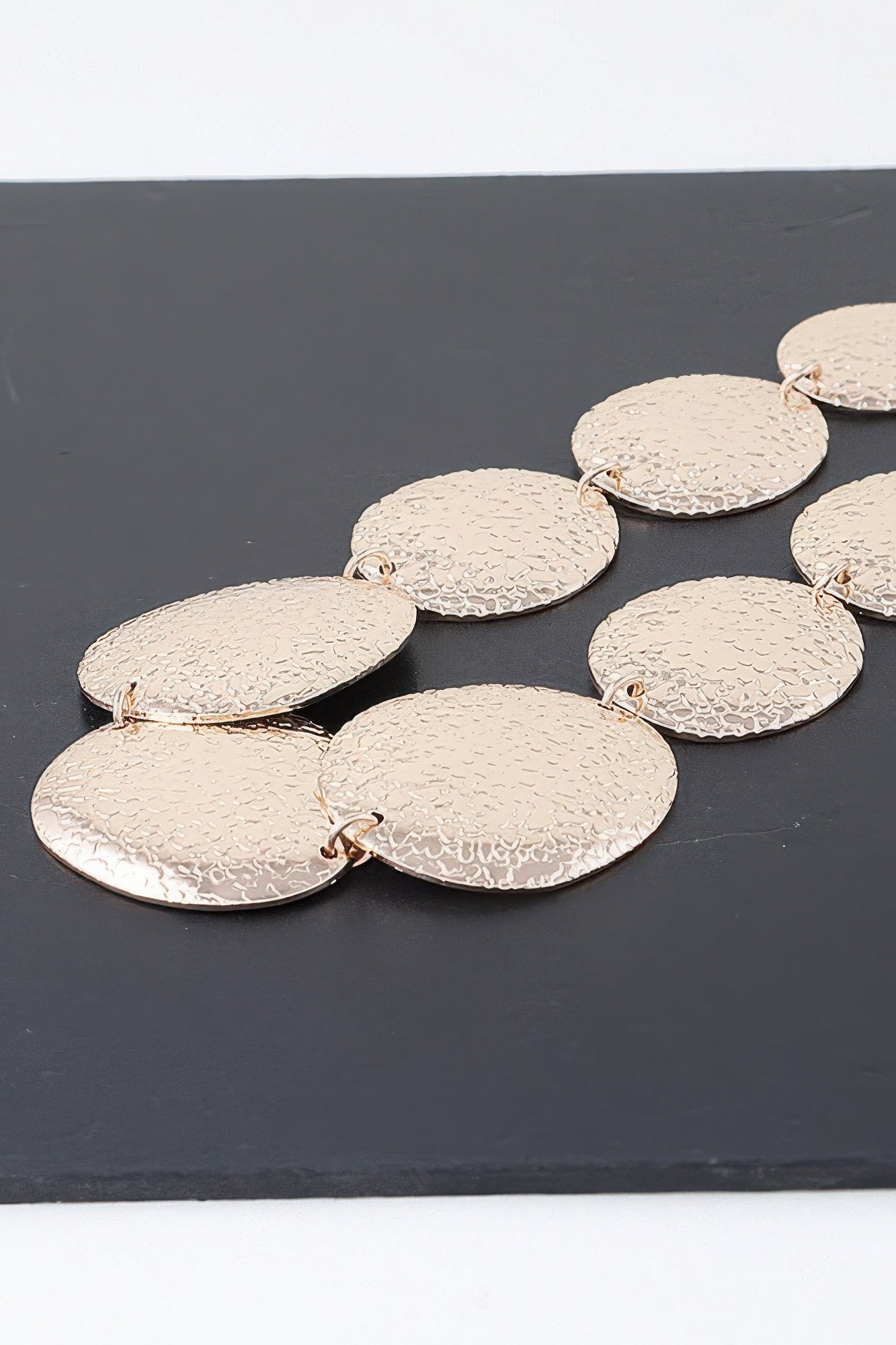 Multi Hammered Disk Necklace | Mixtshop LLC
