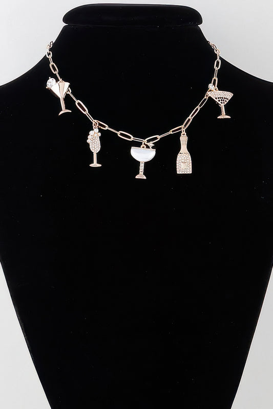Party Drinks Charm Necklace | Mixtshop LLC