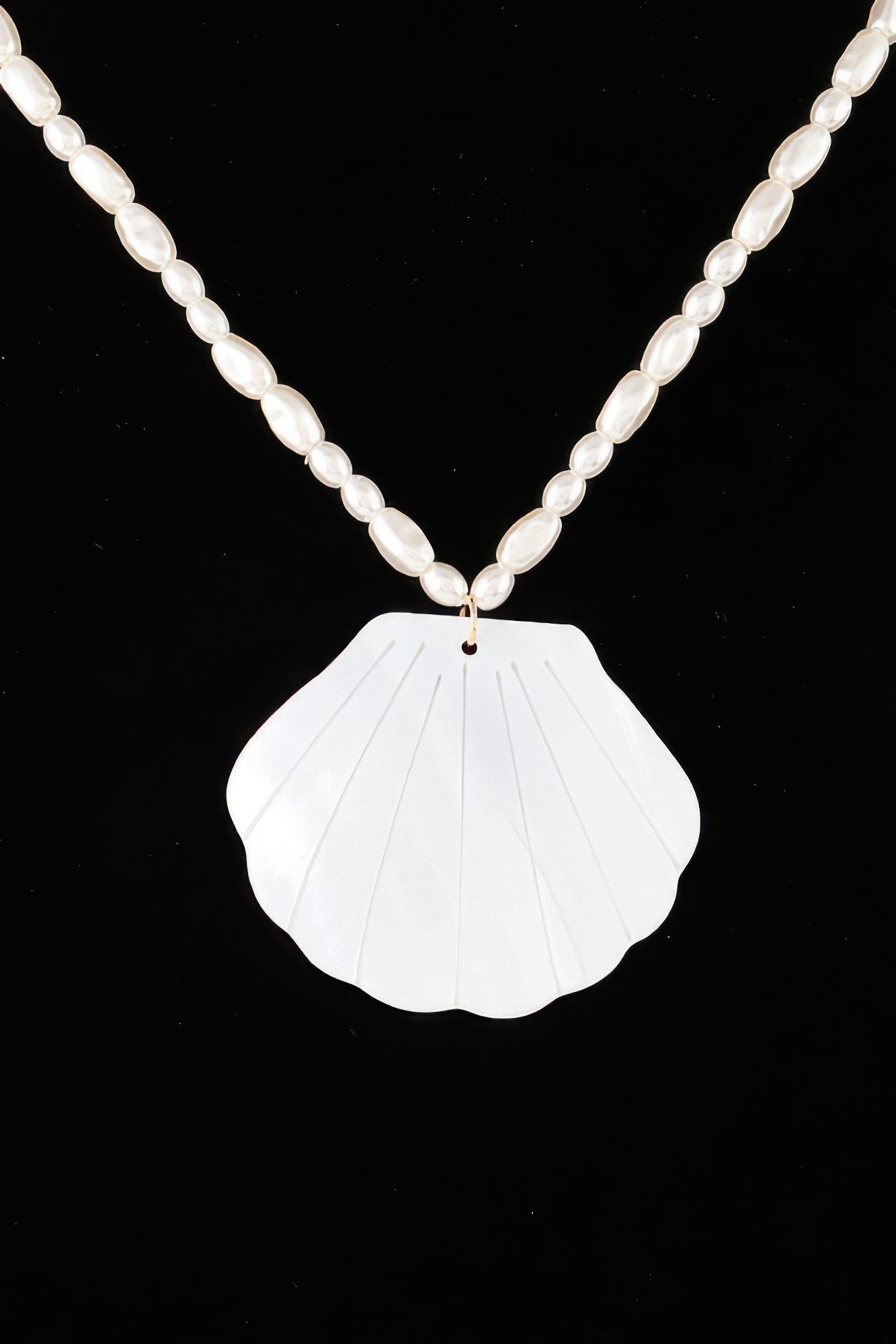 Marbled Seashell Bead Necklace | Mixtshop LLC