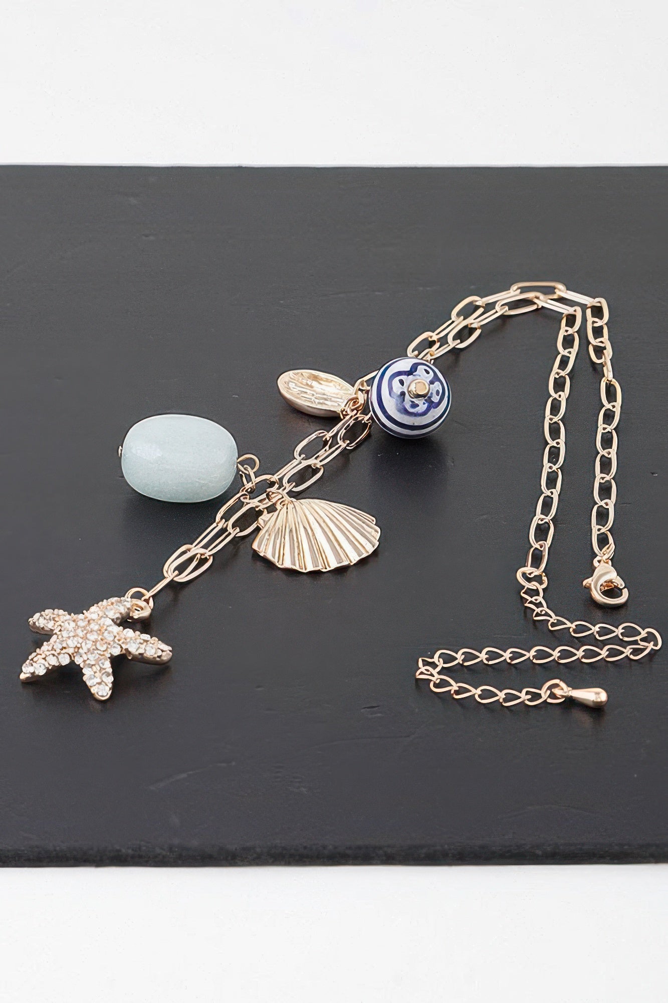 Multi Sea Charm Chain Necklace | Mixtshop LLC