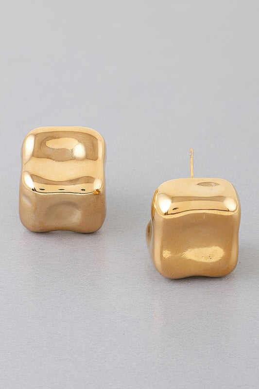 Modern Cube Stud Earrings | Mixtshop LLC