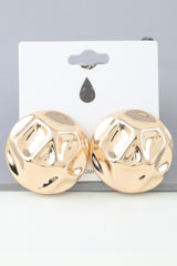 Shiny Hammered Dome Earrings | Mixtshop LLC