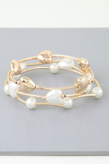 Simple Heart Beaded Wrap Bracelet | Mixtshop LLC