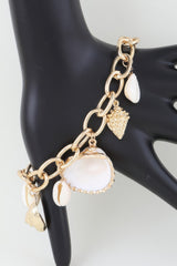Multi Seashell Charm Chain Bracelet | Mixtshop LLC