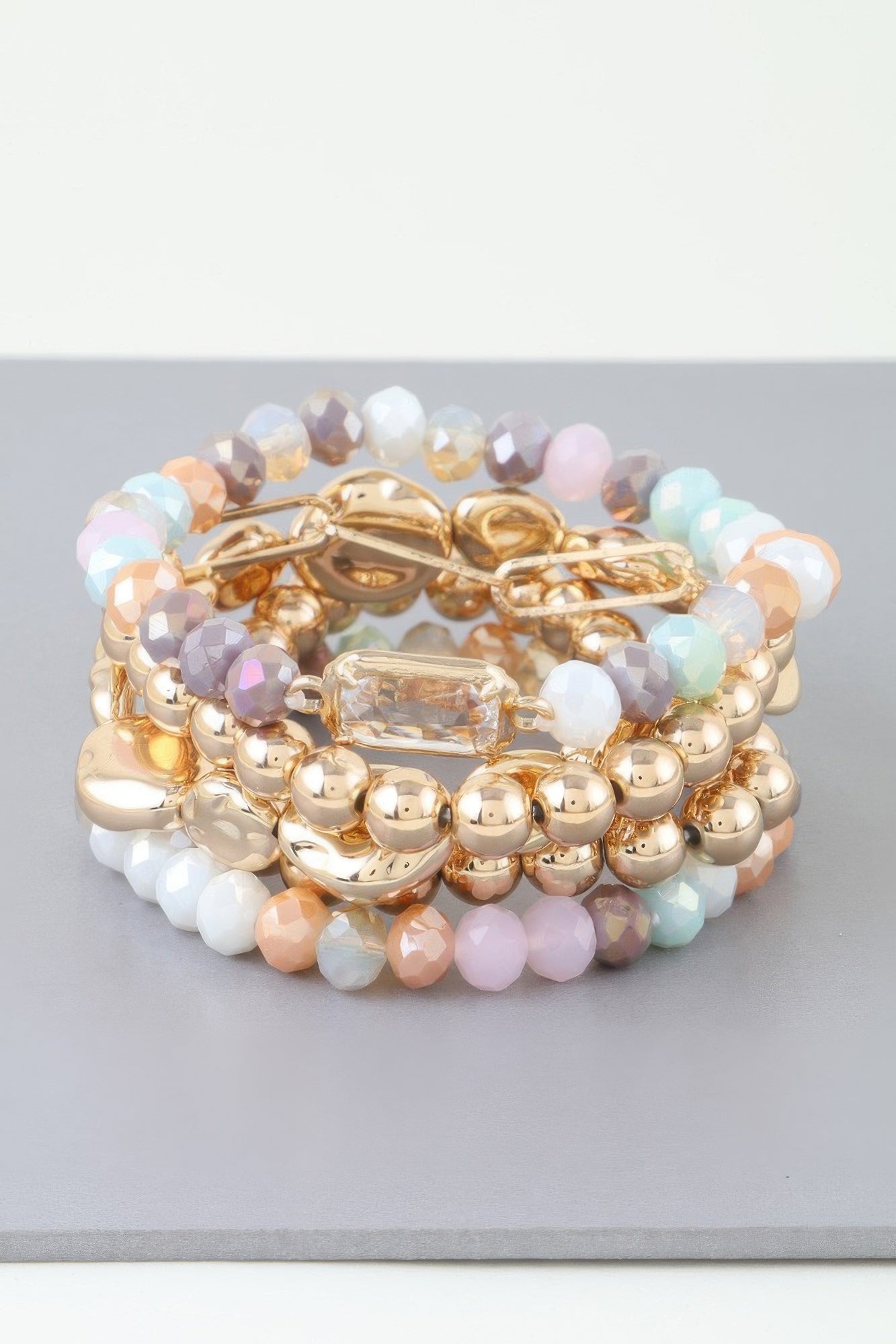 Multicolor Crystal Beaded Bracelet | Mixtshop LLC
