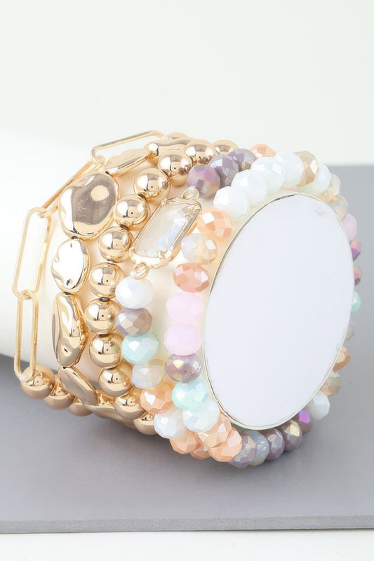 Multicolor Crystal Beaded Bracelet | Mixtshop LLC