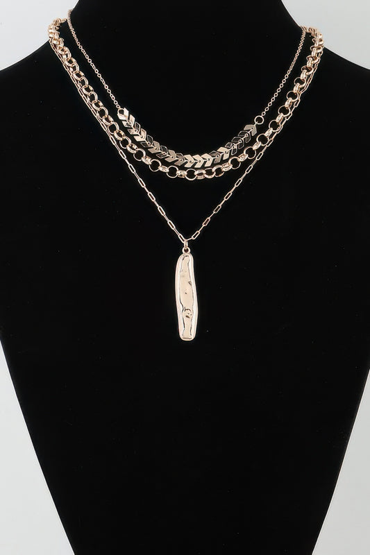 Multi Abstract Bar Chain Necklace | Mixtshop LLC