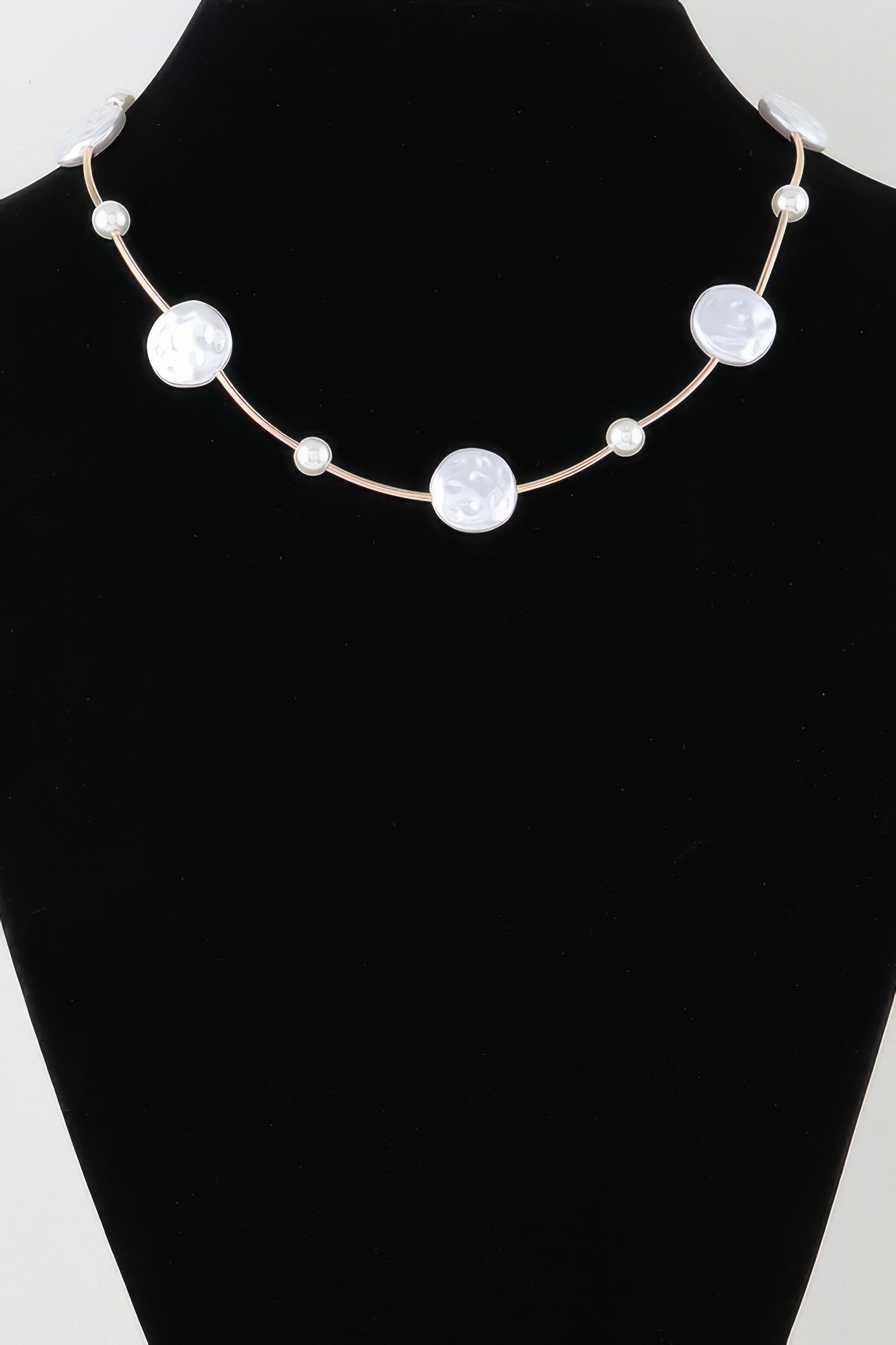 Modern Stone Beaded Charm Necklace | Mixtshop LLC