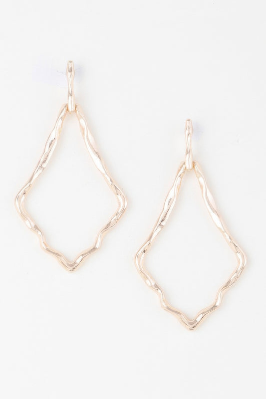 Shiny Hammered Kite Earrings | Mixtshop LLC
