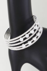 Multi Jeweled Cuff Bracelet | Mixtshop LLC