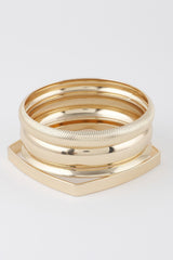 Multi Shiny Silver Layer Bracelet | Mixtshop LLC